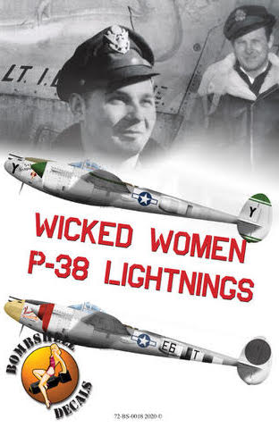 Bombshell BS72018 1:72 Lockheed P-38J Lightning Decals