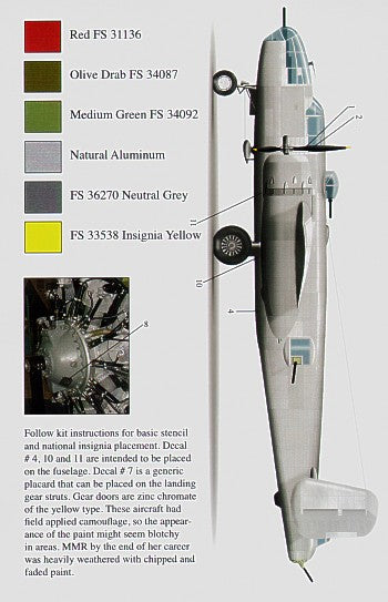 Bombshell BS72004 1:72 North-American B-25J Mitchell