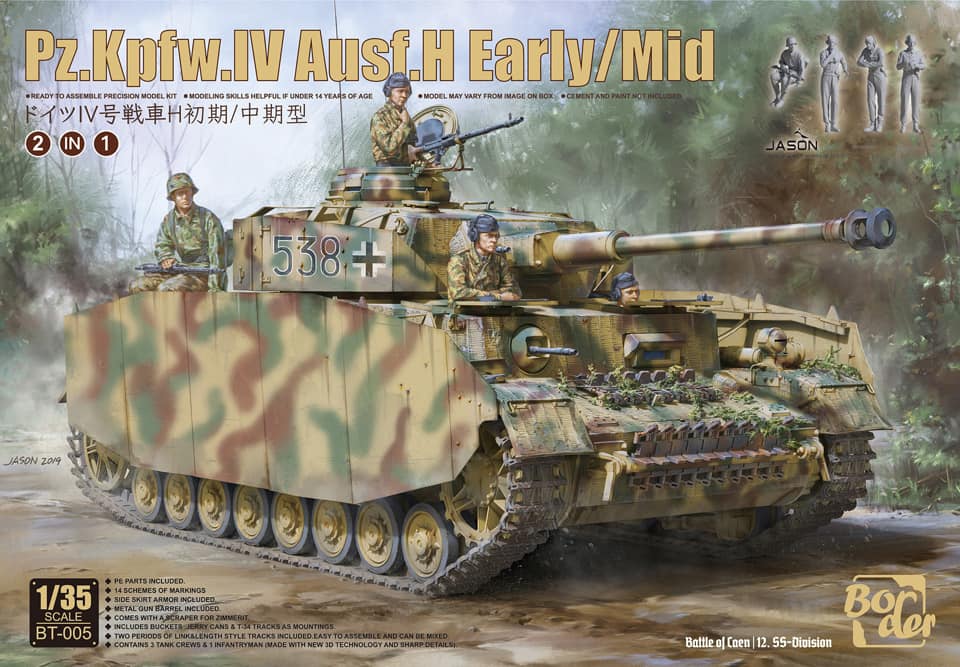 Border Model BT-005 1:35 Pz.Kpfw.IV Ausf.H Early/Middle production