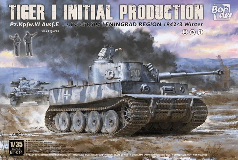 Border Model BT-014 1:35 Pz.Kpfw.VI Ausf.E Tiger I Initial Production,