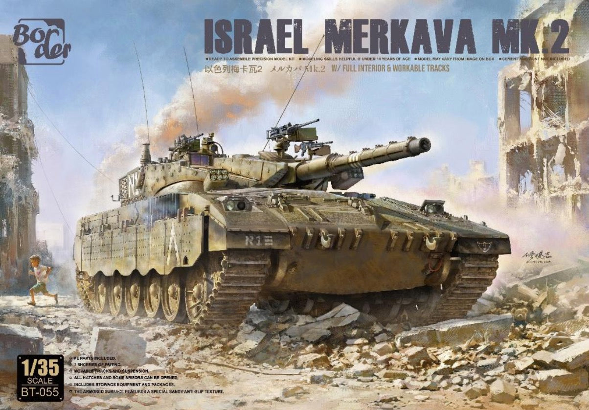 Border Model BT-055 1:35 Merkava Mk.2 Full Interior & Tracks