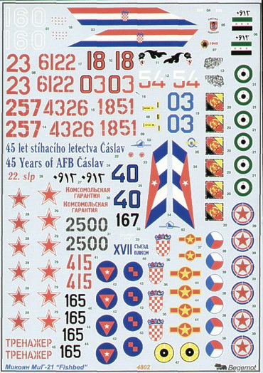 Begemot BT48002 1:48 Mikoyan MiG-21 Fishbed