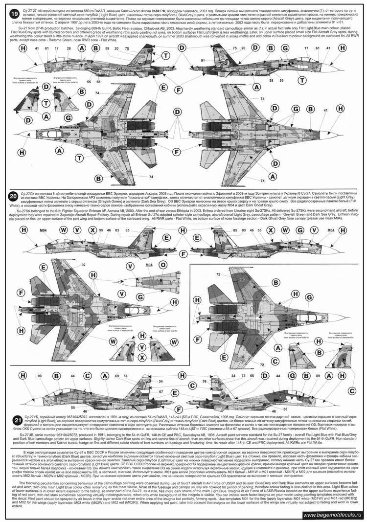 Begemot BT48004 1:48 Sukhoi Su-27 Flanker family Part 1.