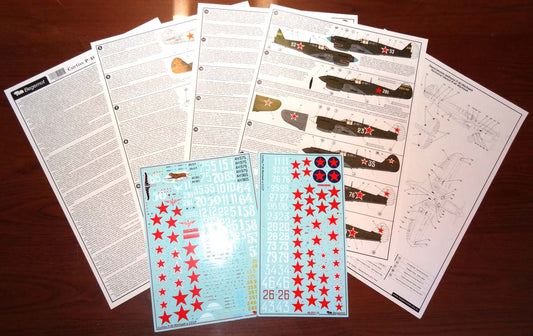 Begemot BT48053 1:48 Curtiss P-40 in the USSR Decal Set