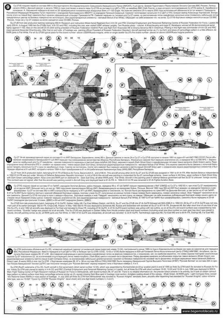 Begemot BT48005 1:48 Sukhoi Su-27 Flanker family Part 2