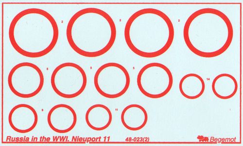Begemot BT48023 1:48 Nieuport N.11 'Bebe' Russia in WWI