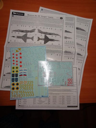 Begemot BT48028 1:48 Yakovlev Yak-38 Forger & Stencils Decals