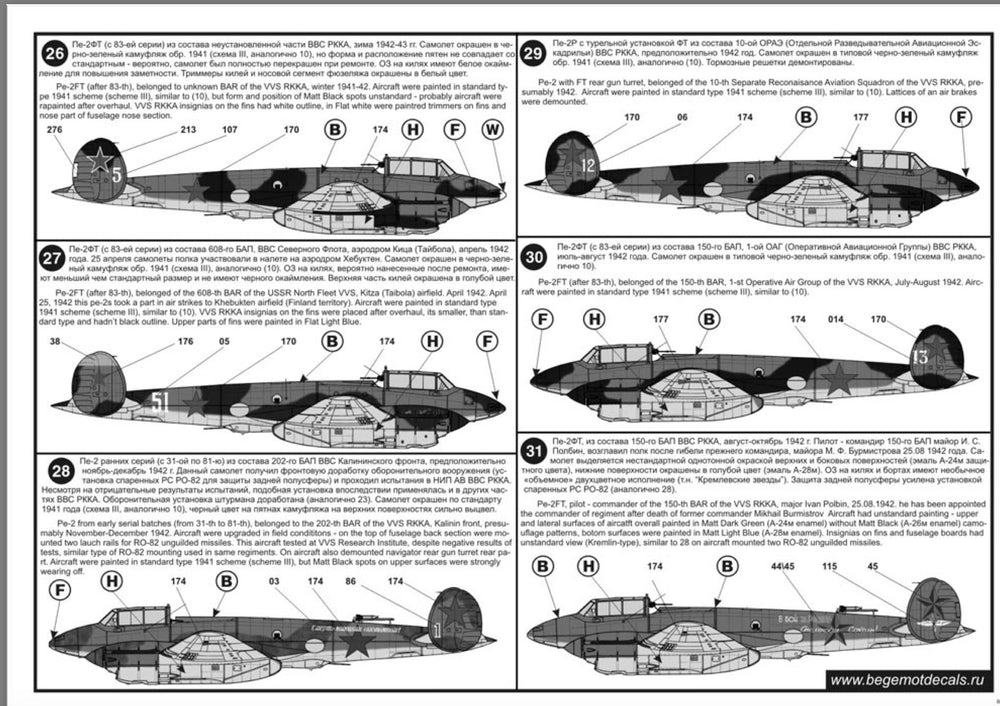 Begemot BT72066 1:72 Petlyakov Pe-2..