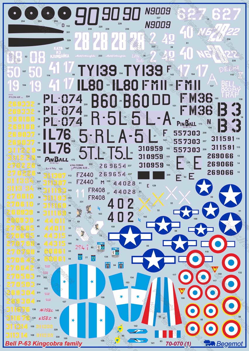 Begemot BT72070 1:72 Bell P-63 Kingcobra