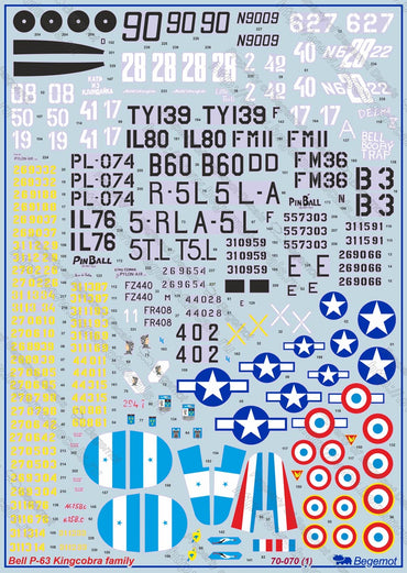 Begemot BT72070 1:72 Bell P-63 Kingcobra