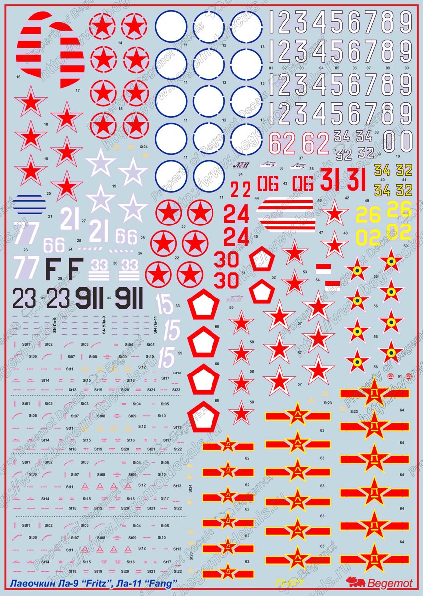 Begemot BT72077 1:72 Lavochkin La-9/La-11