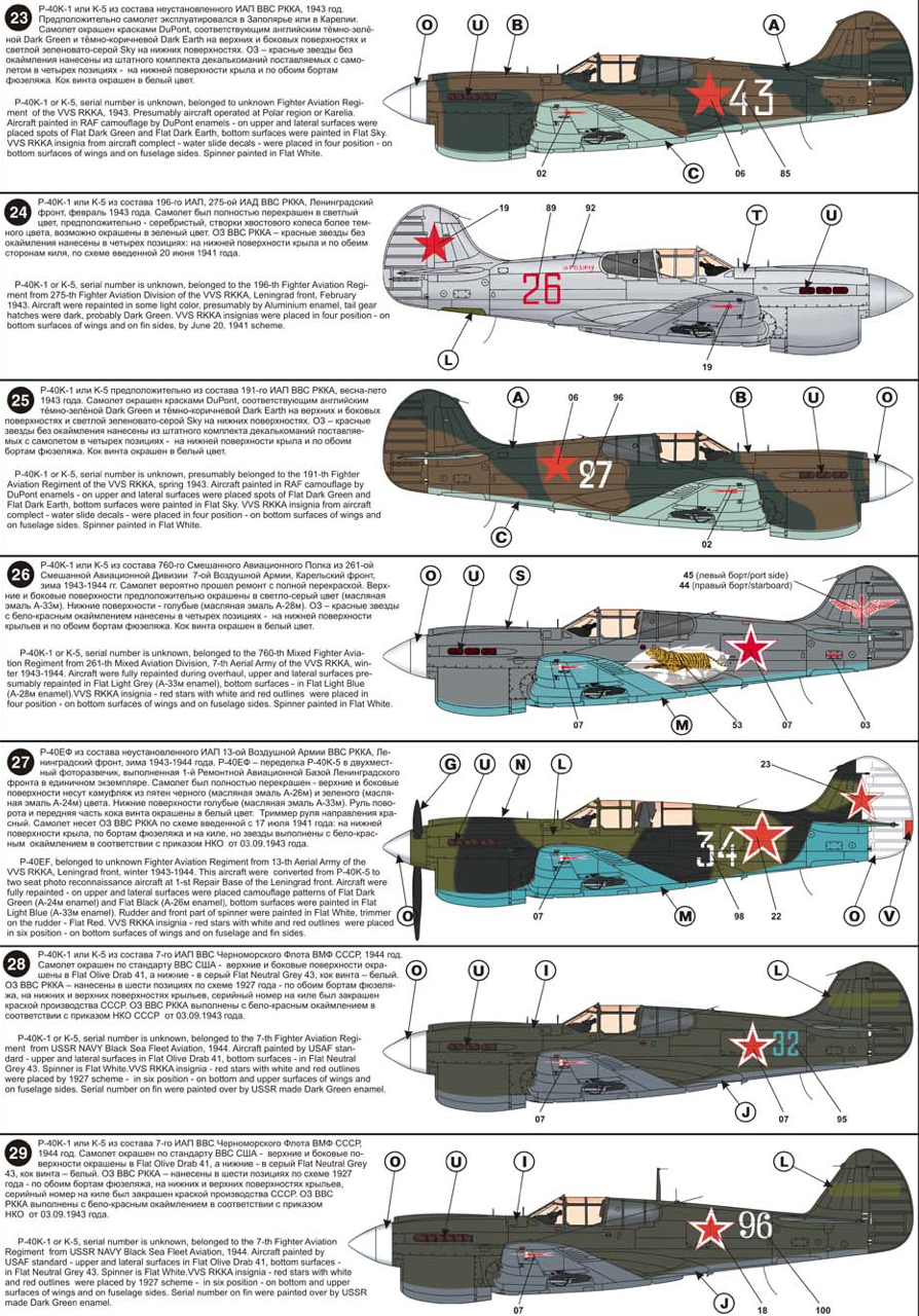 Begemot BT72078 1:72 Curtiss P-40 Warhawk CCCP