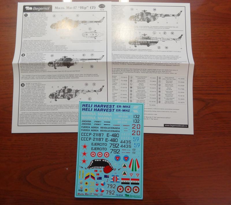 Begemot BT72014 1:72 Mil Mi-17 Hip