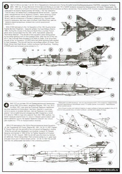 Begemot BT72020 1:72 Mikoyan MiG-21 Late versions Part 3.
