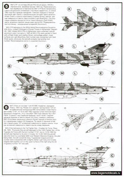 Begemot BT72020 1:72 Mikoyan MiG-21 Late versions Part 3.