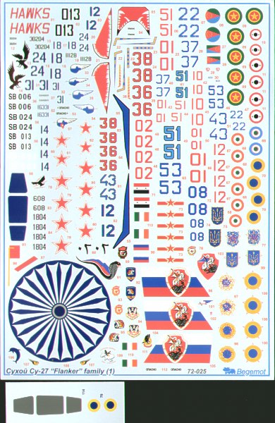 Begemot BT72025 1:72 Sukhoi Su-27 Flanker Part 1.
