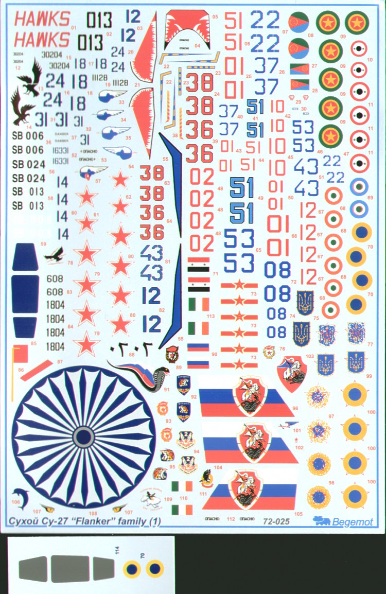 Begemot BT72025 1:72 Sukhoi Su-27 Flanker Part 1.