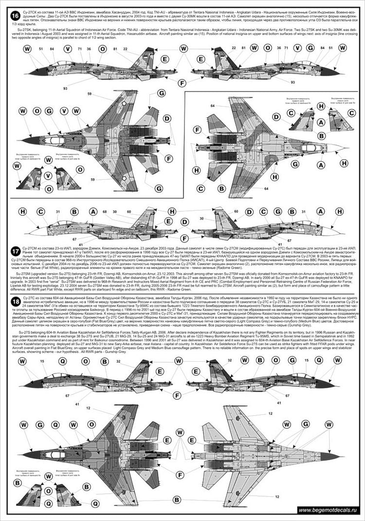 Begemot BT72026 1:72 Sukhoi Su-27 Flanker Part 3.