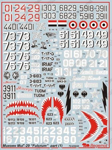 Begemot BT72032 1:72 Mikoyan MiG-29A 'Fulcrum'