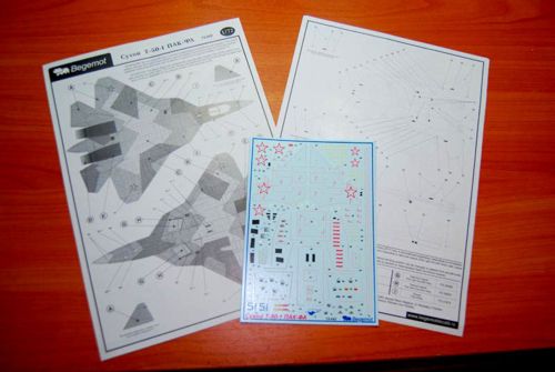 Begemot BT72042 1:72 Sukhoi T-50 PAKFA with stencils