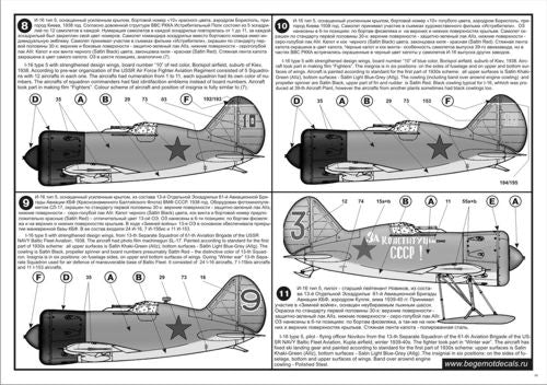 Begemot BT72043 1:72 Polikarpov I-16 family