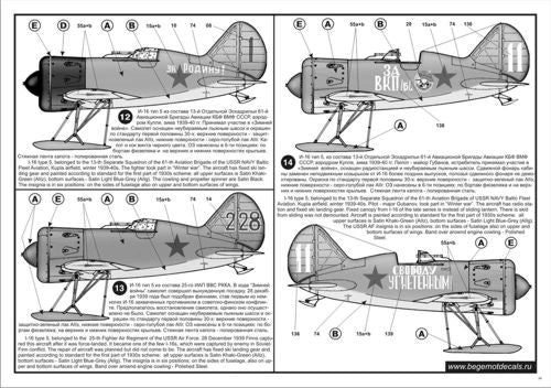 Begemot BT72043 1:72 Polikarpov I-16 family