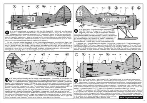 Begemot BT72043 1:72 Polikarpov I-16 family