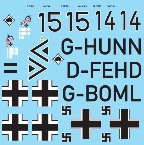 Attittude Aviation BUC-32008 1:32  HA-1112 Memphis Belle Movie decal sheet