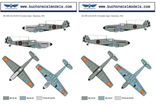 Attitude BUC-32011 1:32 Hispano Me-109E Flying Testbed Kit