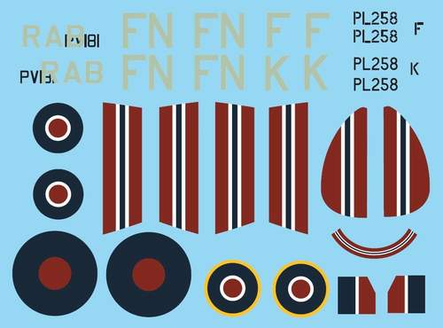 Attitude BUC-48001 1:48 Spitfire Mk.IXe Norway Decal Set