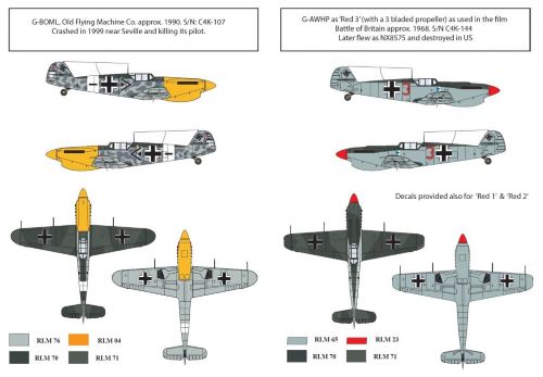 Attittude Aviation BUC-72001 1:72 Hispano HA-1112 M1L 'Movie Star' decal sheet