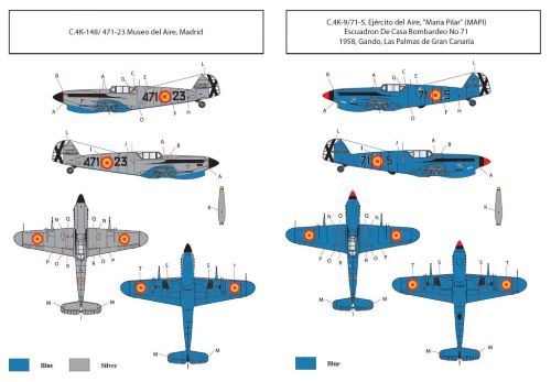 Attitude Aviation BUC-72002 1:72 Hispano HA-1112 M1L Spanish Air Force decals