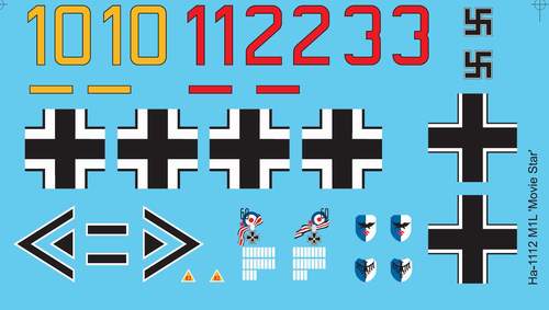 Attitude BUC-32003 1:32 HA-1112M1L Buchon Movie Star Decals
