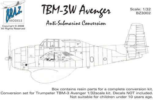 Bra.Z Models BZ3002 1:32 Grumman TBM-3W Avenger conversion