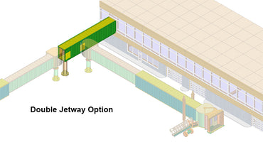 Bra.Z Models BZ4120 1:144 Airport Terminal Jetway Bridge Container Style