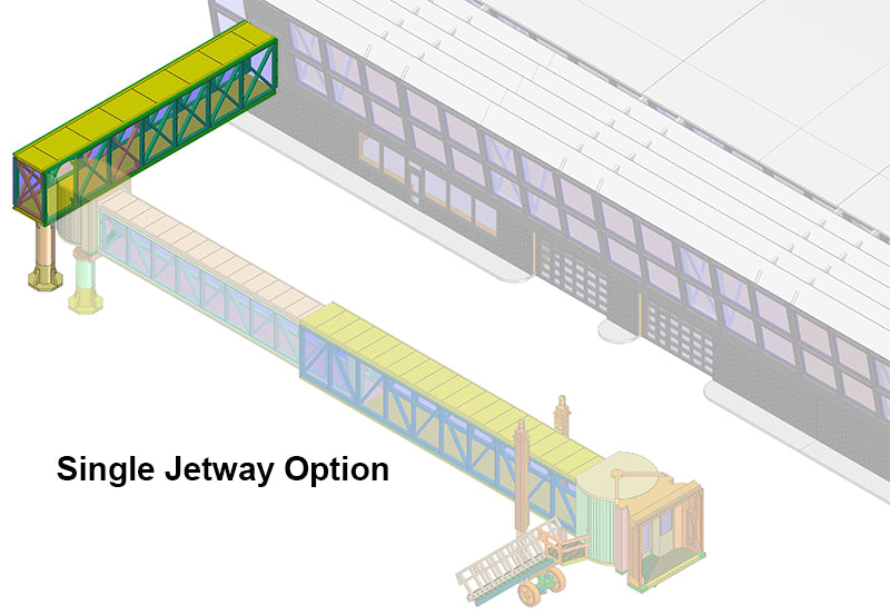 Bra.Z BZ4121 1:144 Airport Terminal to Jetway Bridge