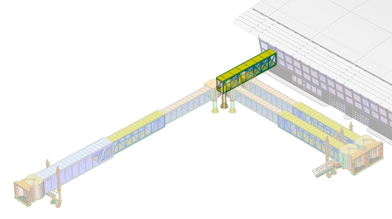 Bra.Z BZ4121 1:144 Airport Terminal to Jetway Bridge