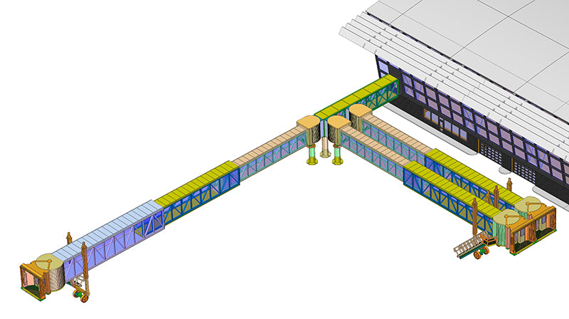 Bra.Z BZ4121 1:144 Airport Terminal to Jetway Bridge