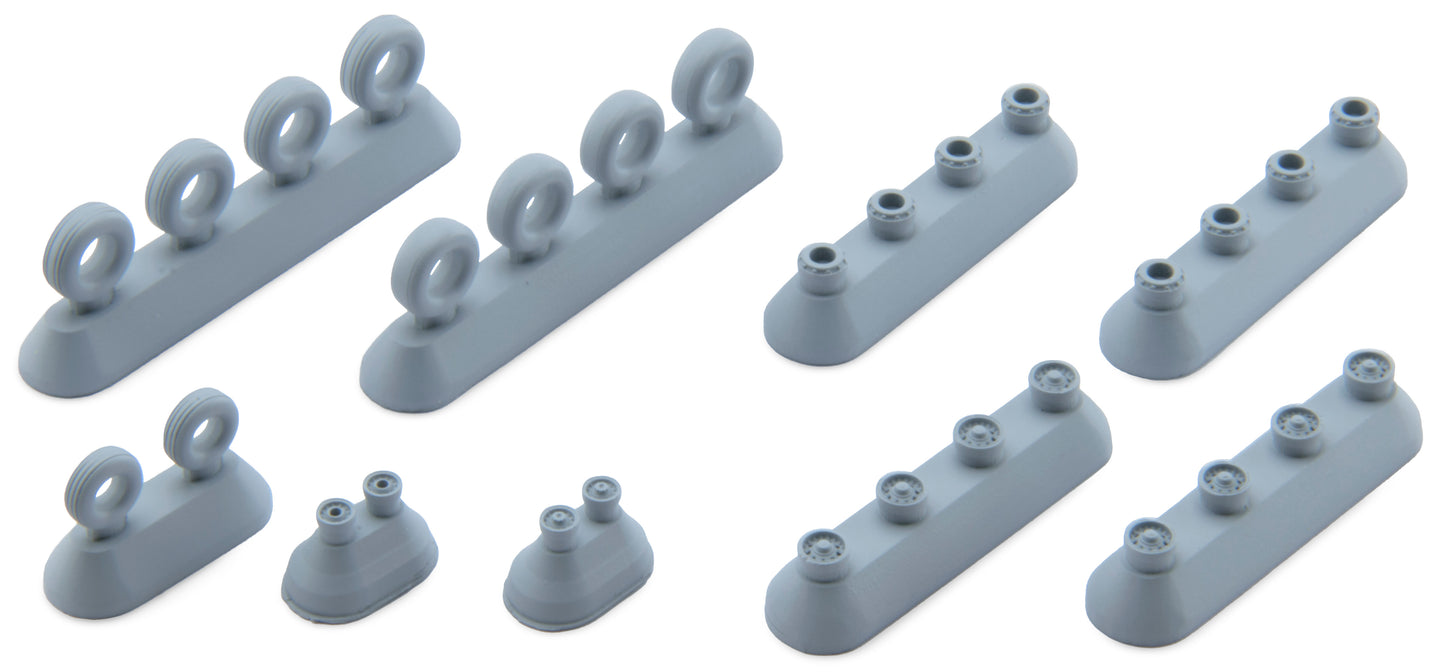 Bra.Z Models BZ4135 1:144 Boeing 767 Wheels weighted early type
