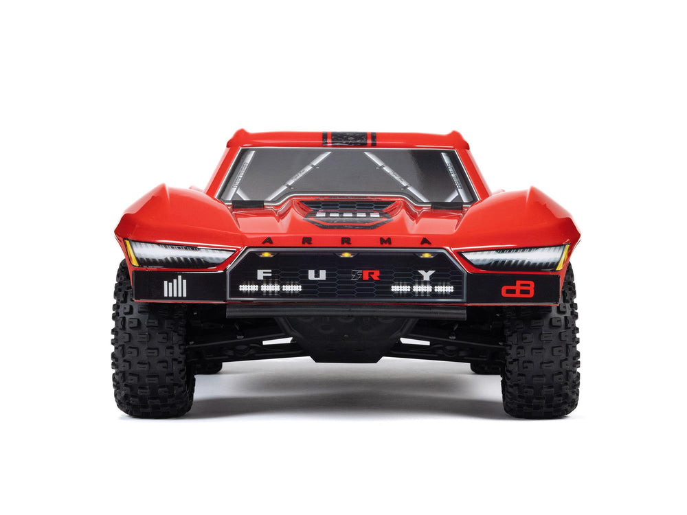 Arrma FURY MEGA 550 4X2 SCT with Battery & Charger RTR RC Truck - Red 1:10