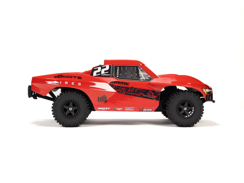 Arrma FURY MEGA 550 4X2 SCT with Battery & Charger RTR RC Truck - Red 1:10