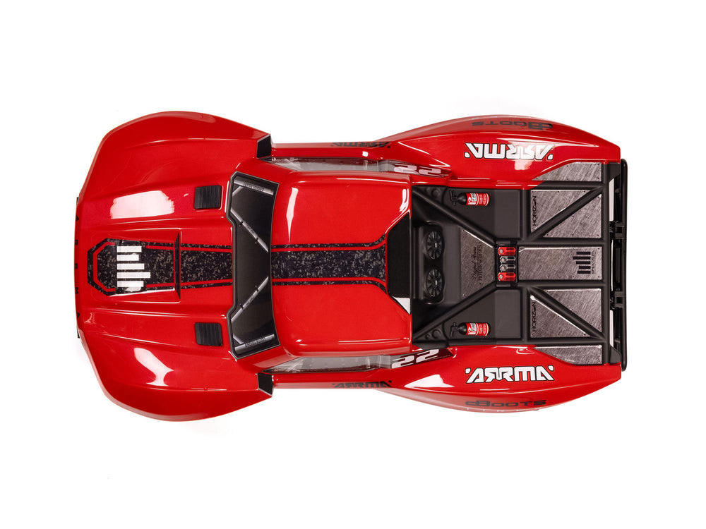 Arrma FURY MEGA 550 4X2 SCT with Battery & Charger RTR RC Truck - Red 1:10