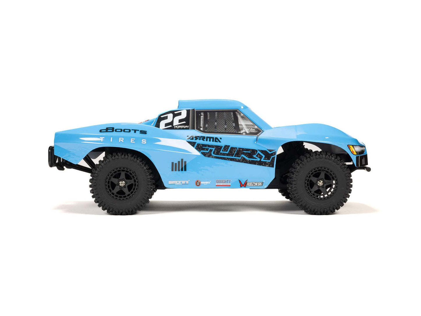 Arrma FURY MEGA 550 4X2 SCT with Battery & Charger RTR RC Truck - Blue 1:10