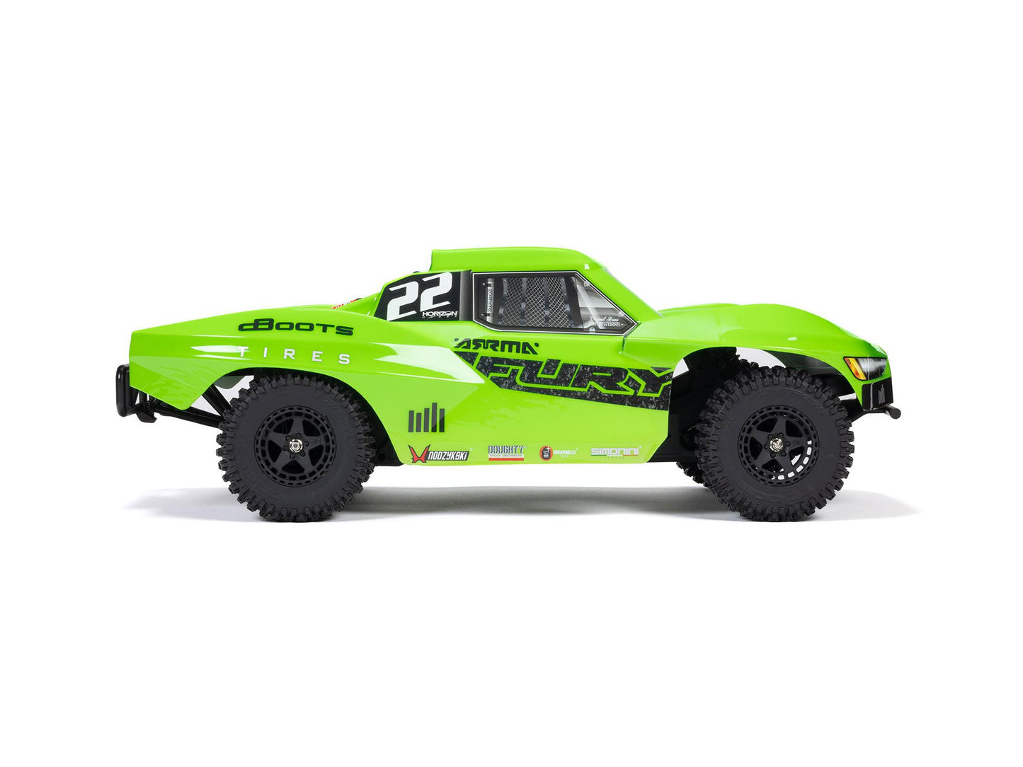 Arrma FURY MEGA 550 4X2 SCT ARTR (No Battery/Charger) RTR RC Truck - Green 1:10
