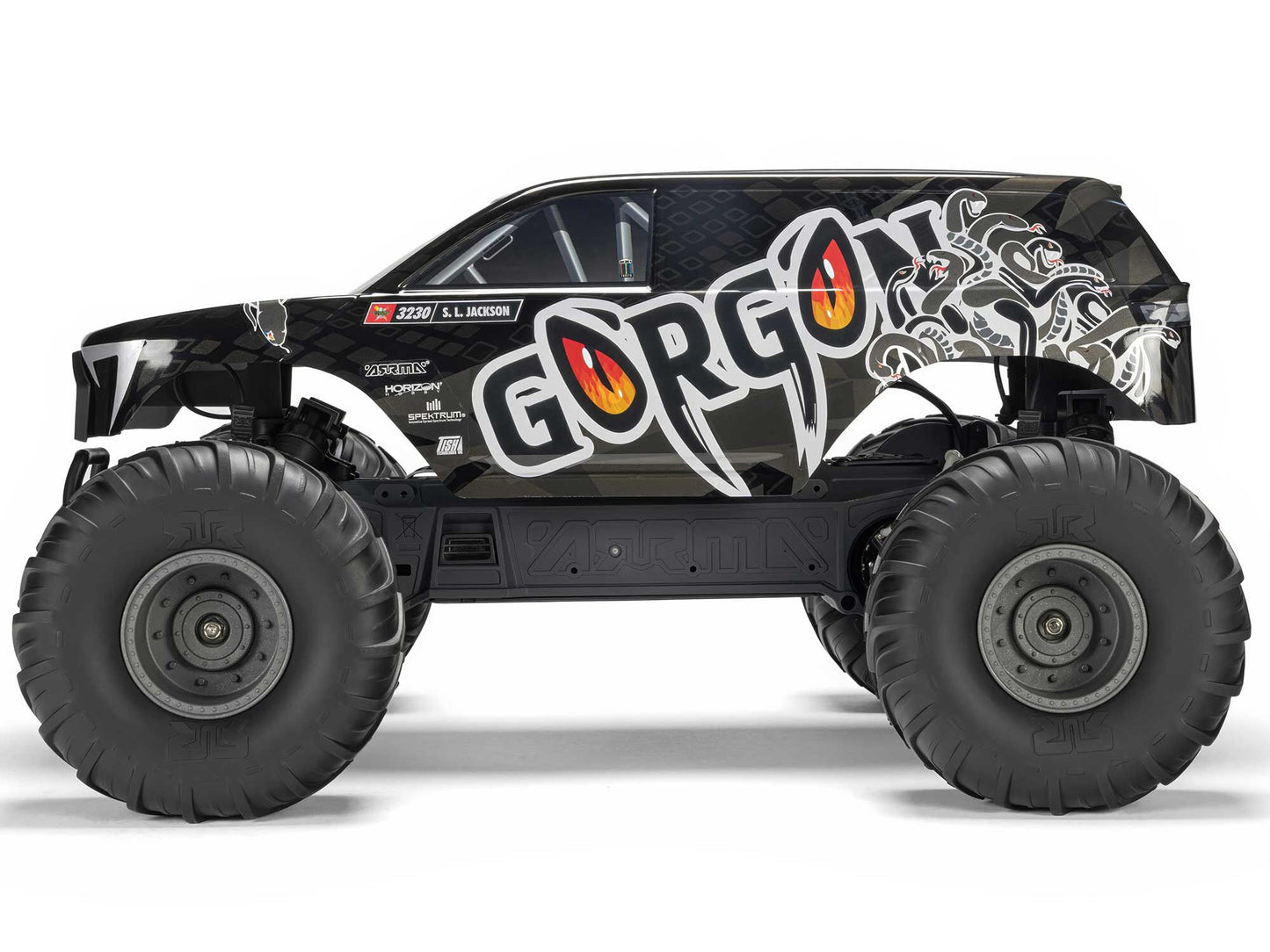 Arrma GORGON MEGA 550 2WD MT w/ Battery & Charger RTR RC Truck - Gun Metal 1:10