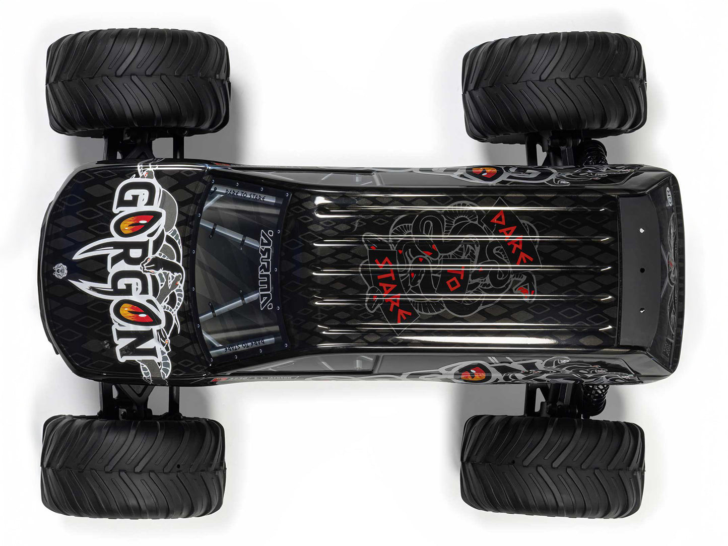 Arrma GORGON MEGA 550 2WD MT w/ Battery & Charger RTR RC Truck - Gun Metal 1:10