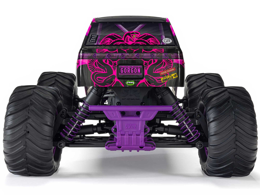 Arrma GORGON MEGA 550 2WD MT with Battery & Charger RTR RC Truck - Purple 1:10