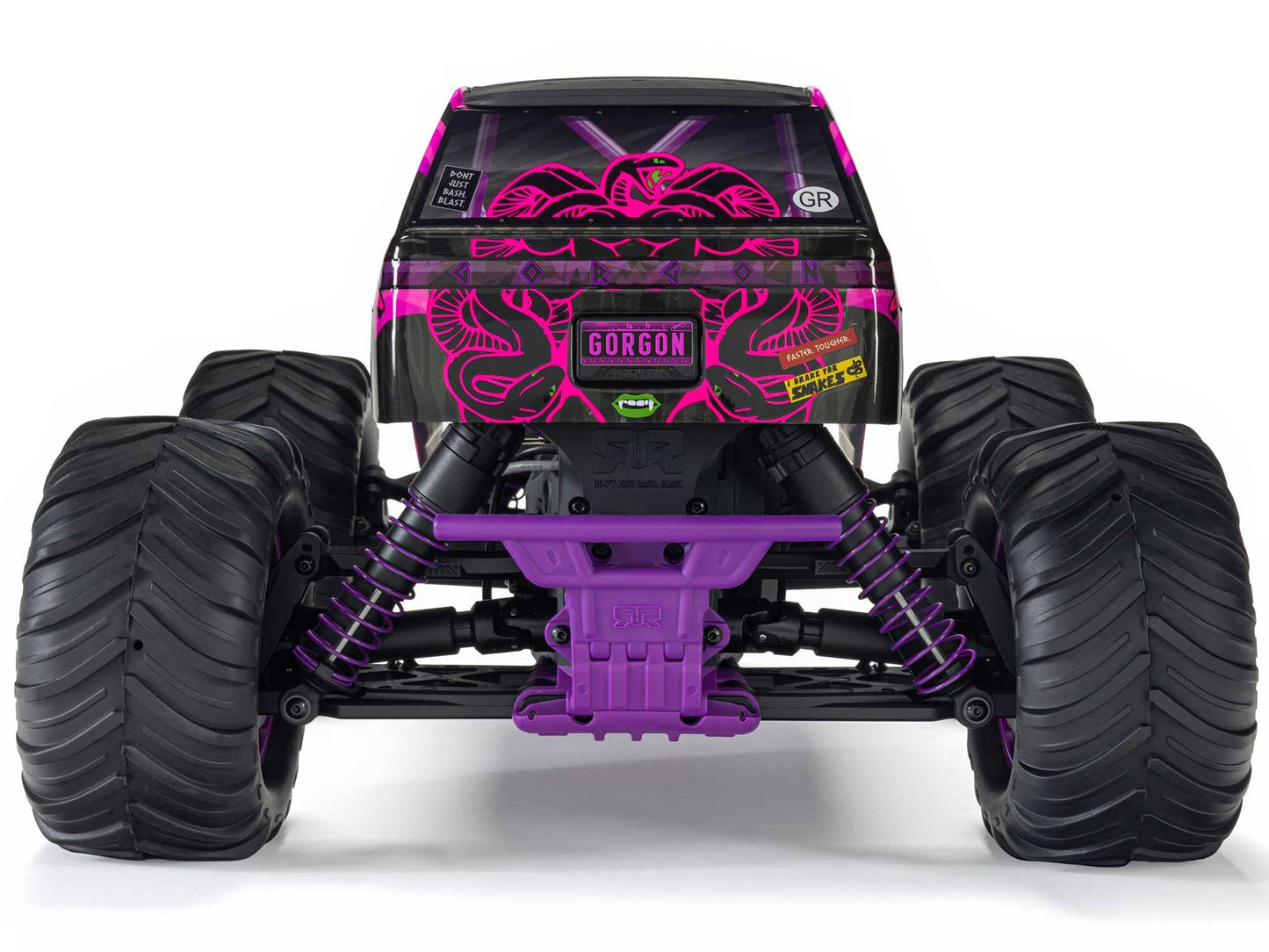 Arrma GORGON MEGA 550 2WD MT with Battery & Charger RTR RC Truck - Purple 1:10