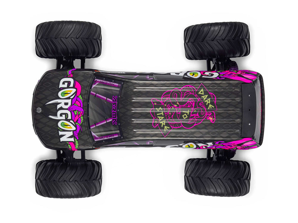 Arrma GORGON MEGA 550 2WD MT with Battery & Charger RTR RC Truck - Purple 1:10