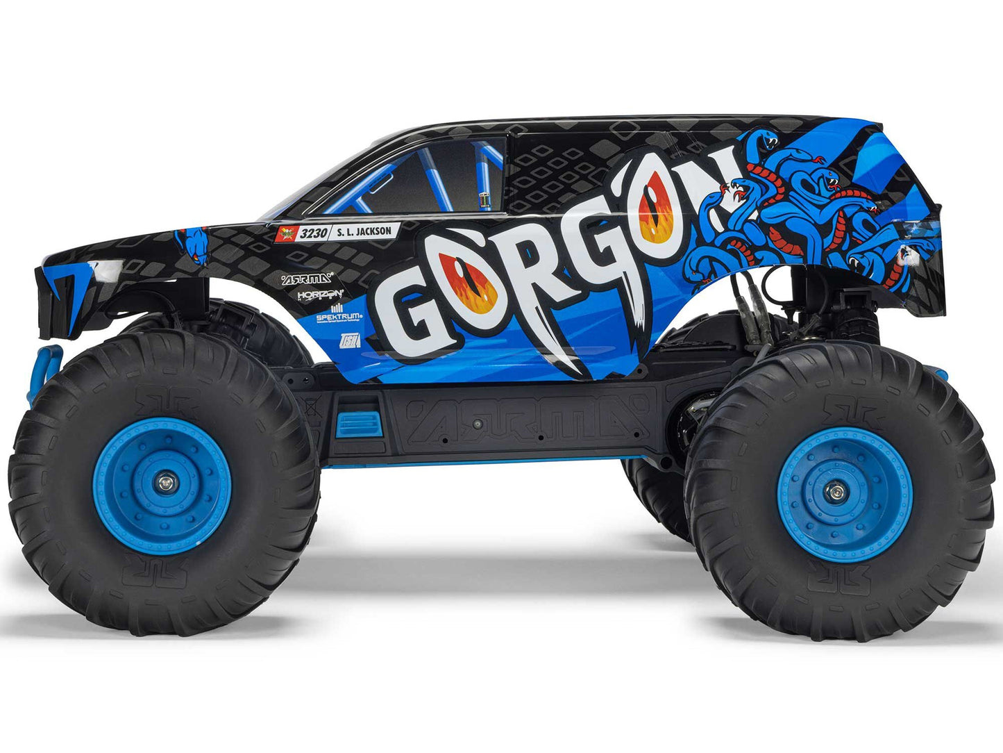 Arrma GORGON MEGA 550 2WD MT with Battery & Charger RTR RC Truck - Blue 1:10
